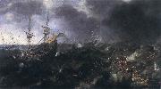 EERTVELT, Andries van Ships in Peril f USA oil painting artist